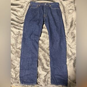 Levi's Dark Blue 501 Jeans Size 30W/32L